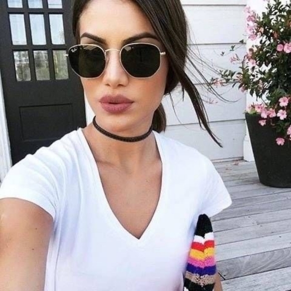 Ray Ban Hexagonal Green G15 Lenses RB3548N Gold Frame - Picture 14 of 14